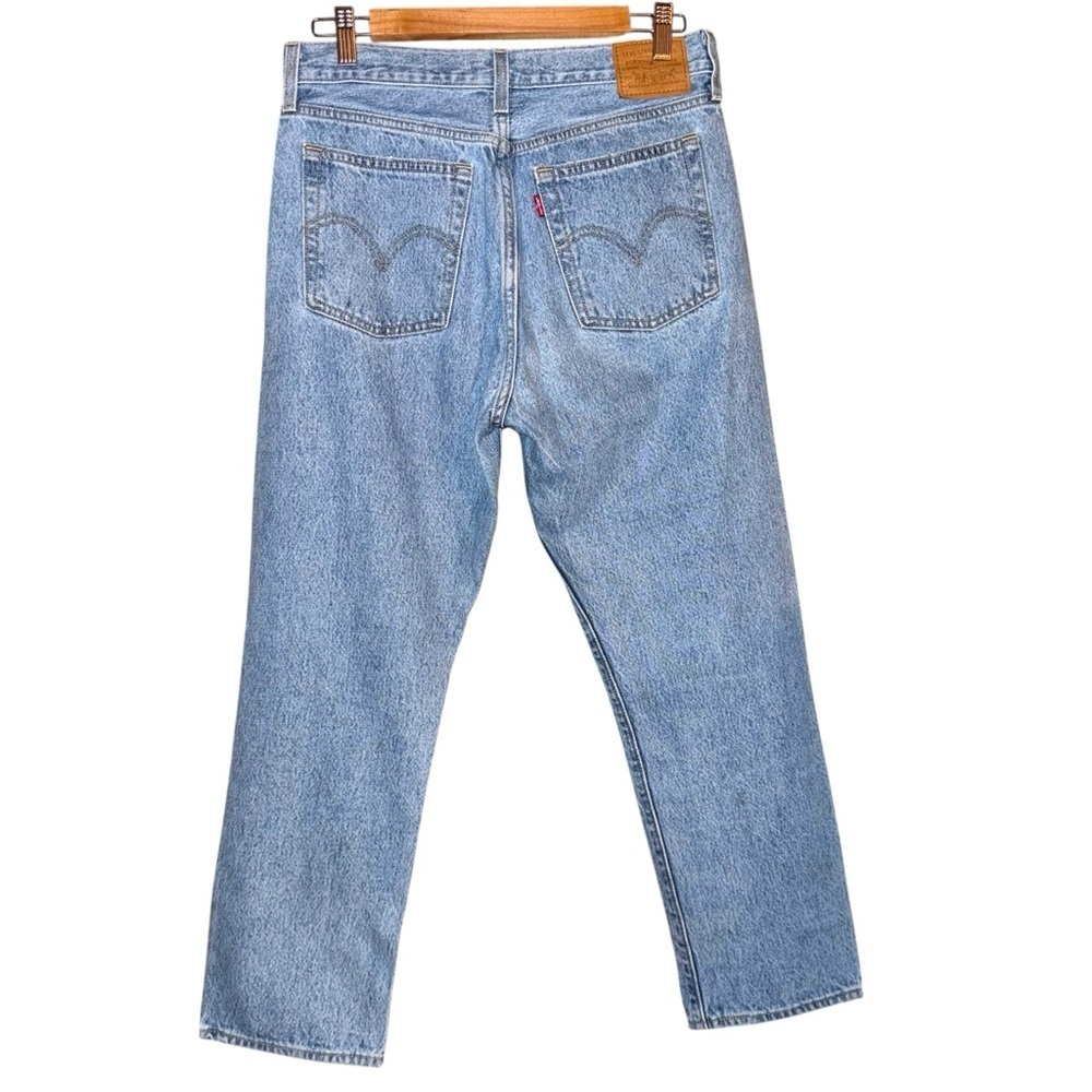 LEVI’S Wedgie Straight High Rise Jeans in Luxor Lanes Size 28 - Picture 6 of 13